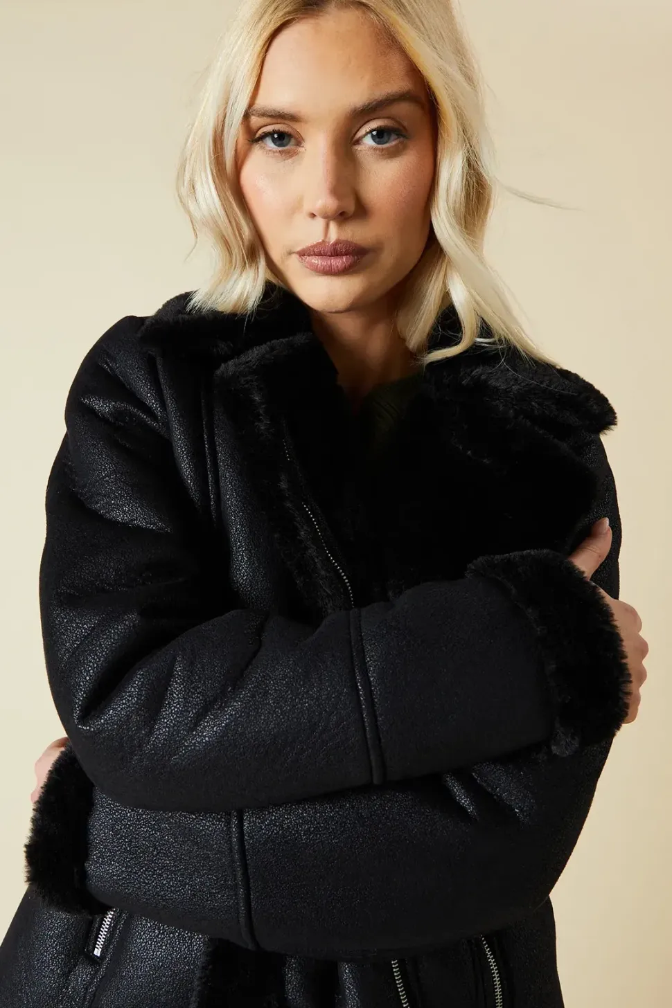 Black Suede Aviator Jacket