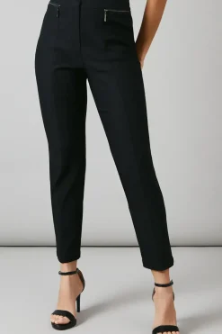 Black Tapered Seam Detail Trouser