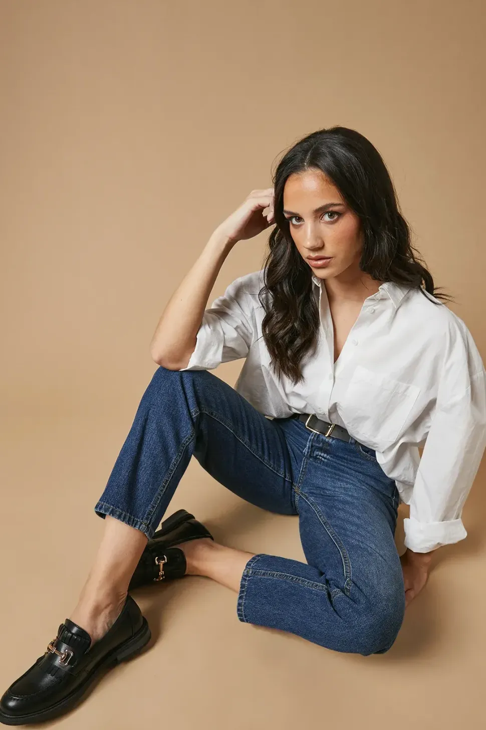 Blairen Fringe Detail Metal Snaffle Loafer
