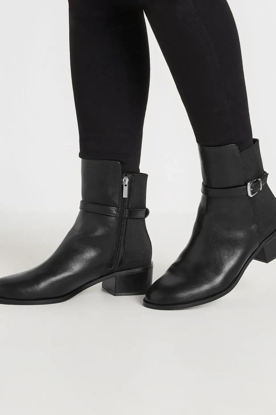 Block Heel Ankle Boots