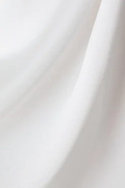 Boat Neck Cape Detail Wedding Dress