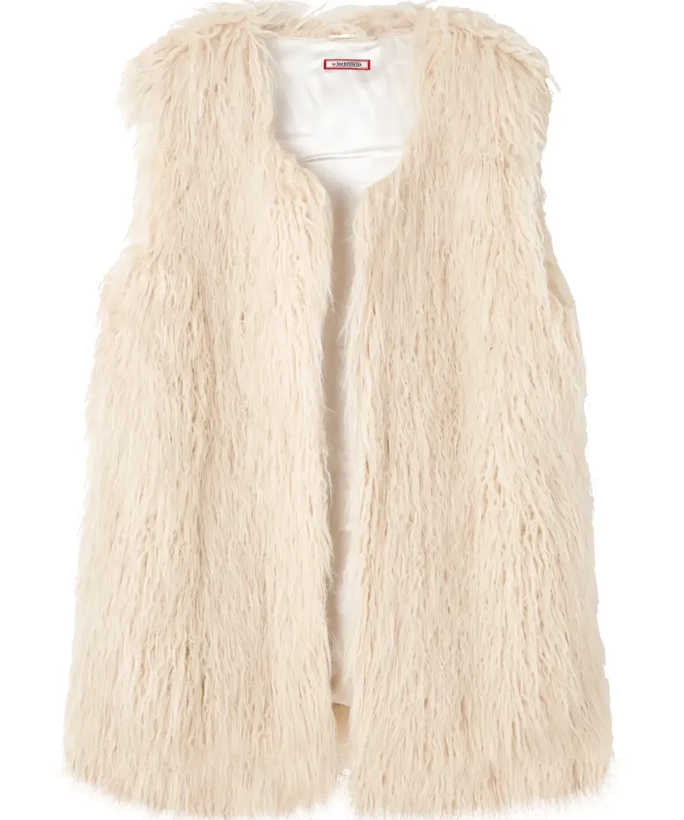 Boho Shaggy Faux Fur Waistcoat