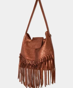 Boho Tassel Trim Premium Suede Shoulder Bag