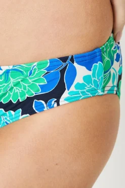 Bold Bloom Twist Front Multiway Bandeau Bikini Top