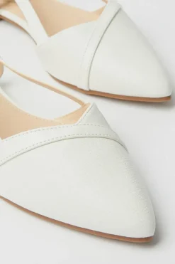Bonita Slingback Mix Material Flat Point Shoes