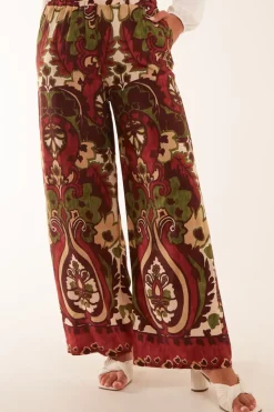 Border Design Printed Trousers