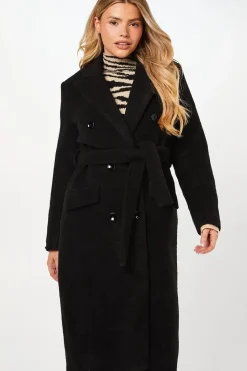 Boucle Belted Midi Coat