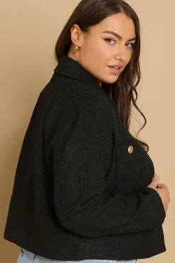 Boucle Button Detail Jacket