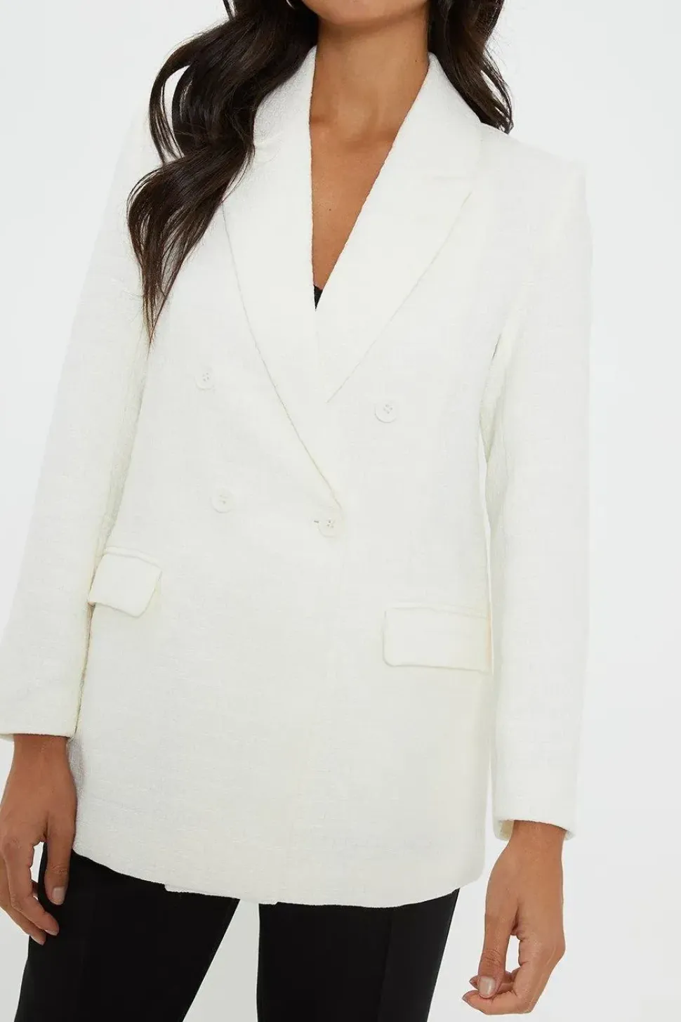 Boucle Double Breasted Blazer