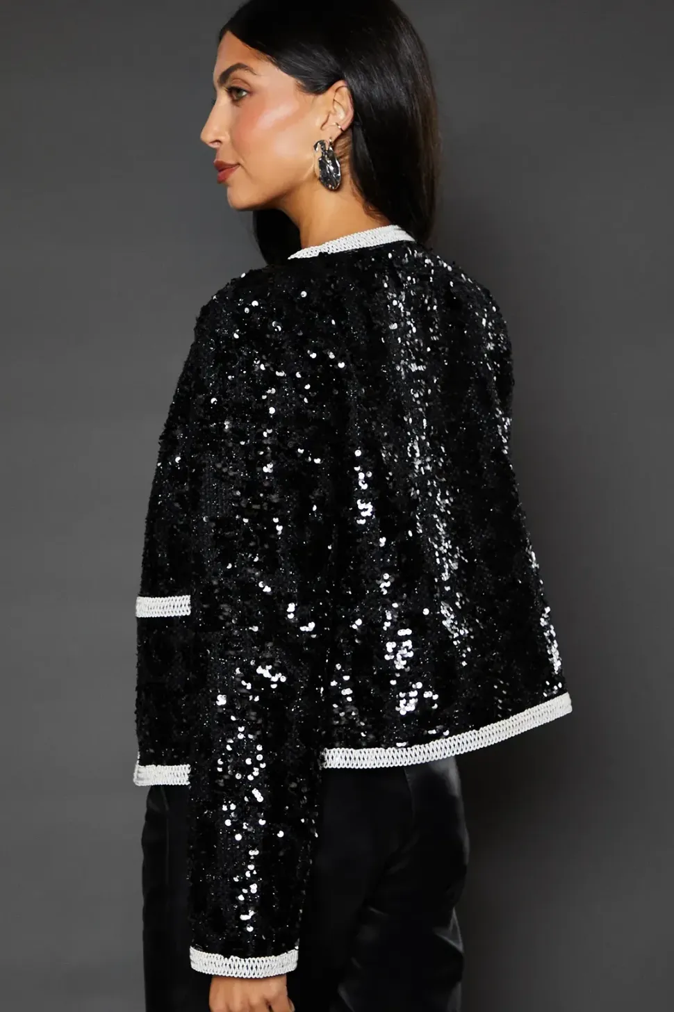 Boucle Sequin Jacket
