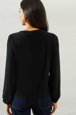Bow Detail Jersey Top