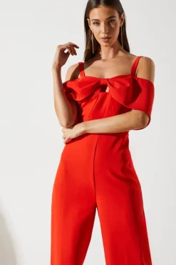 Bow Off The Shoulder Jumpsuit