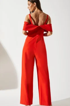 Bow Off The Shoulder Jumpsuit