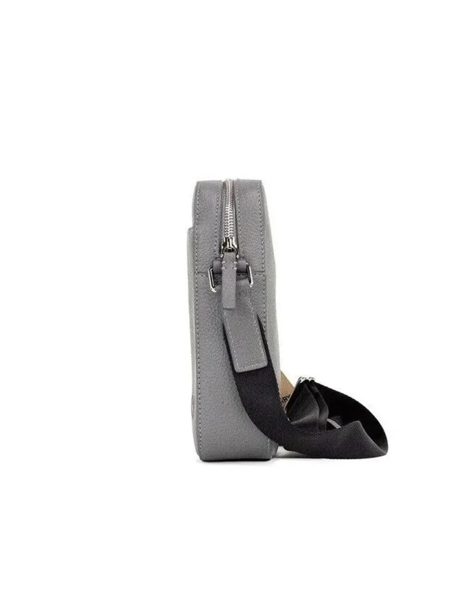 Braided Shoulder - Handbag In Grey
