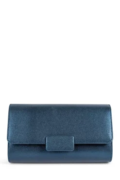 Bridal Ruched Clutch Bag With Removable Shoulder Strap