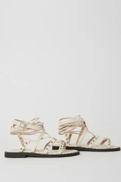 Britney Lace Up Studded Gladiator Sandals