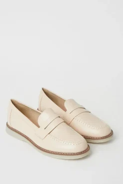Brixton Penny Stitch Detail Loafers