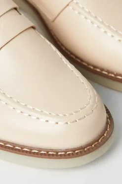 Brixton Penny Stitch Detail Loafers