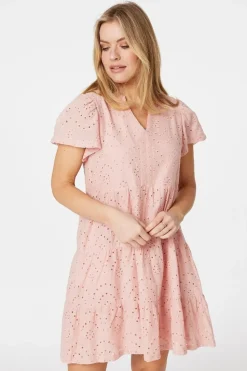 Broderie Anglaise Short Dress