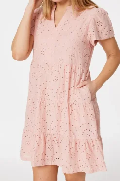 Broderie Anglaise Short Dress