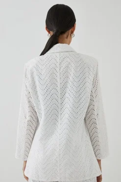 Broderie Blazer 3/4 Sleeve
