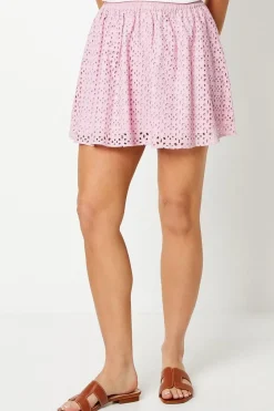Broderie Mini Skirt