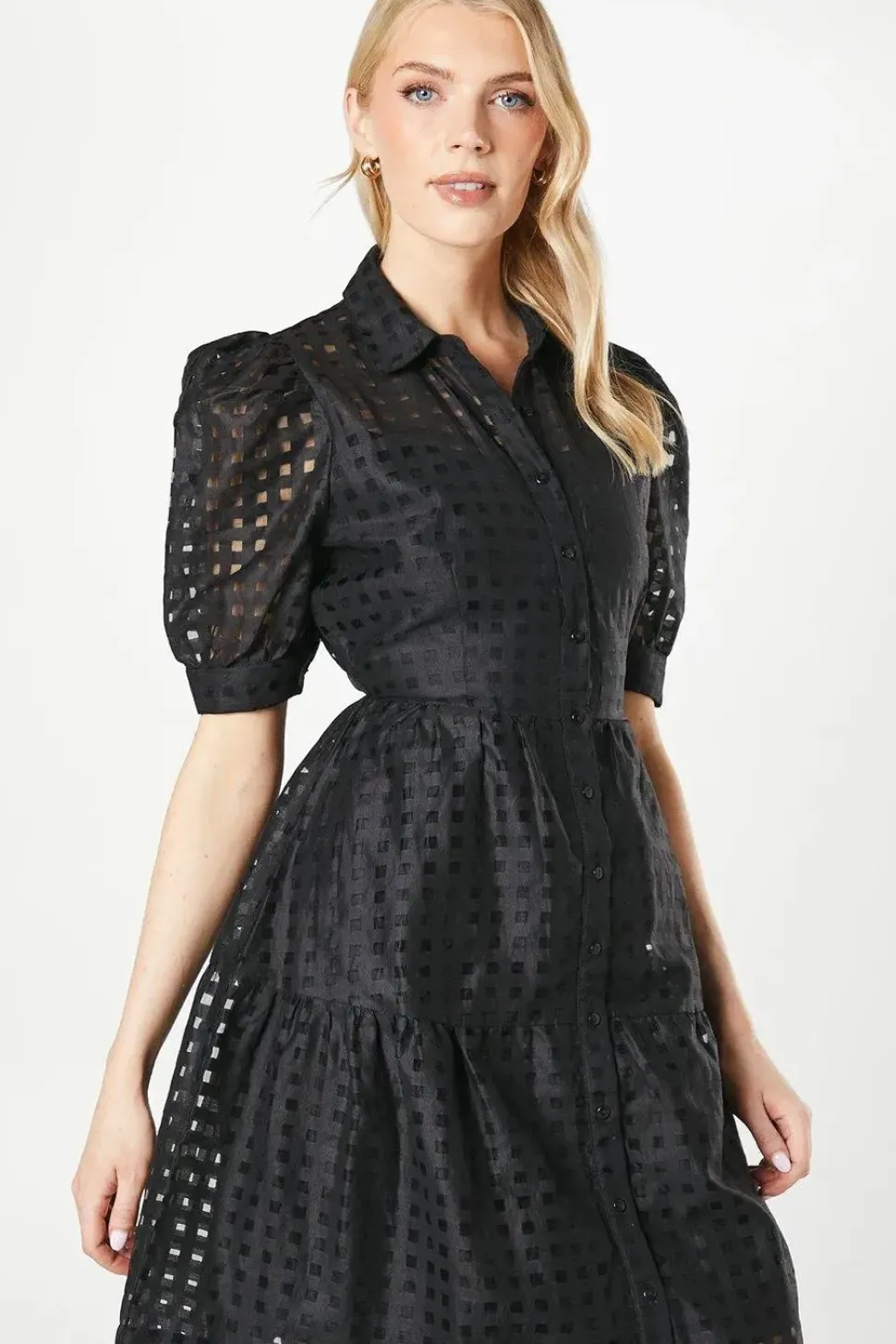 Broderie Patch Pocket Shirt Dress