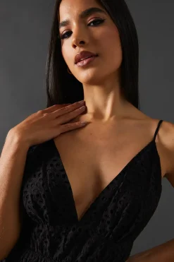 Broderie Strappy Midi Sundress