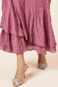 Brooke Crystal Vinyl Sling Back Court Shoes