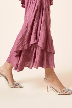 Brooke Crystal Vinyl Sling Back Court Shoes