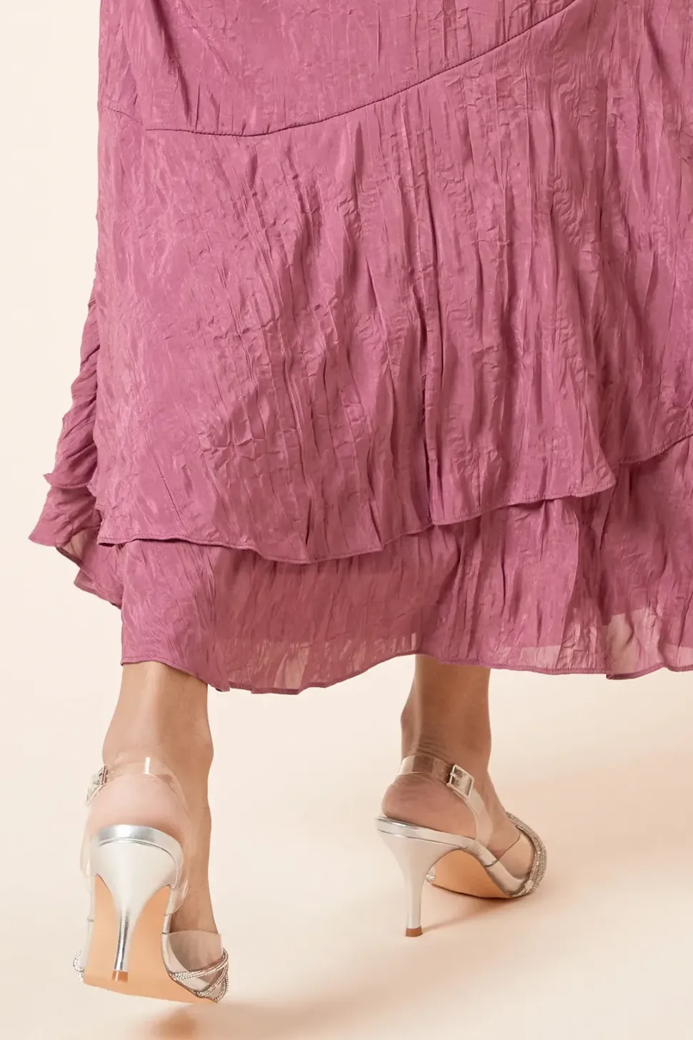 Brooke Crystal Vinyl Sling Back Court Shoes