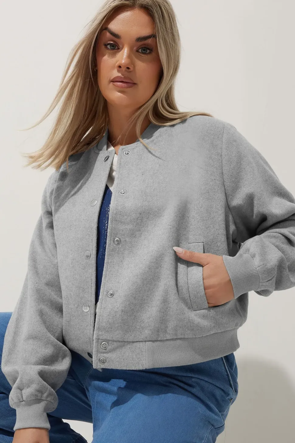 Brushed Bomber Jacket