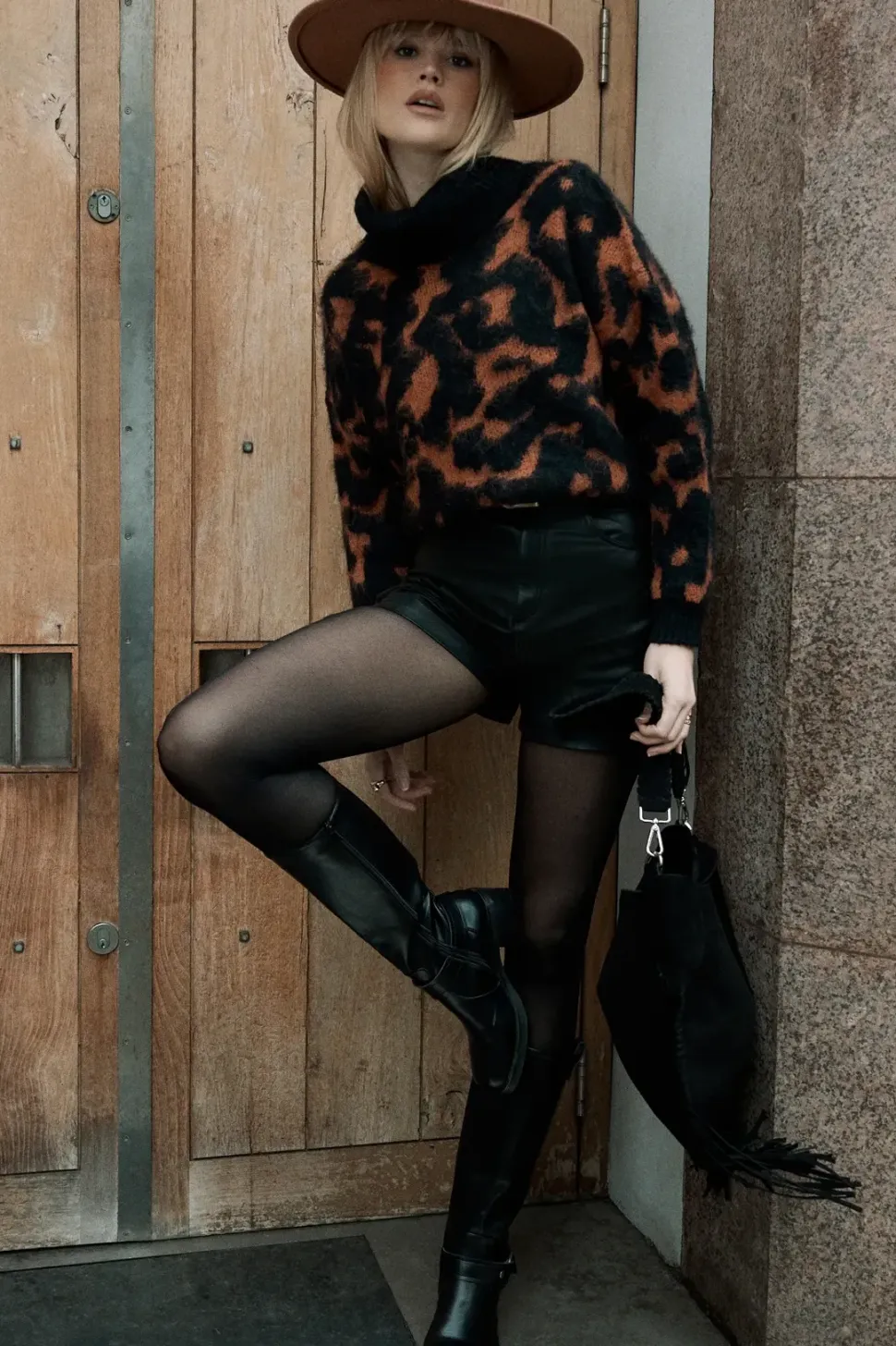 Brushed Tortoise Shell Jumper