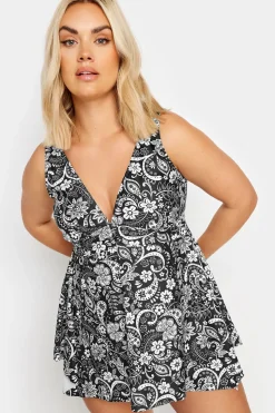 Buckle Front Tankini Top