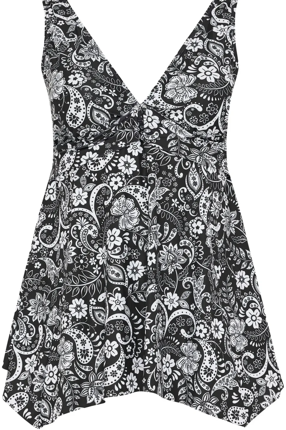 Buckle Front Tankini Top