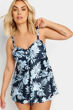 Buckle Front Tummy Control Swim Dress