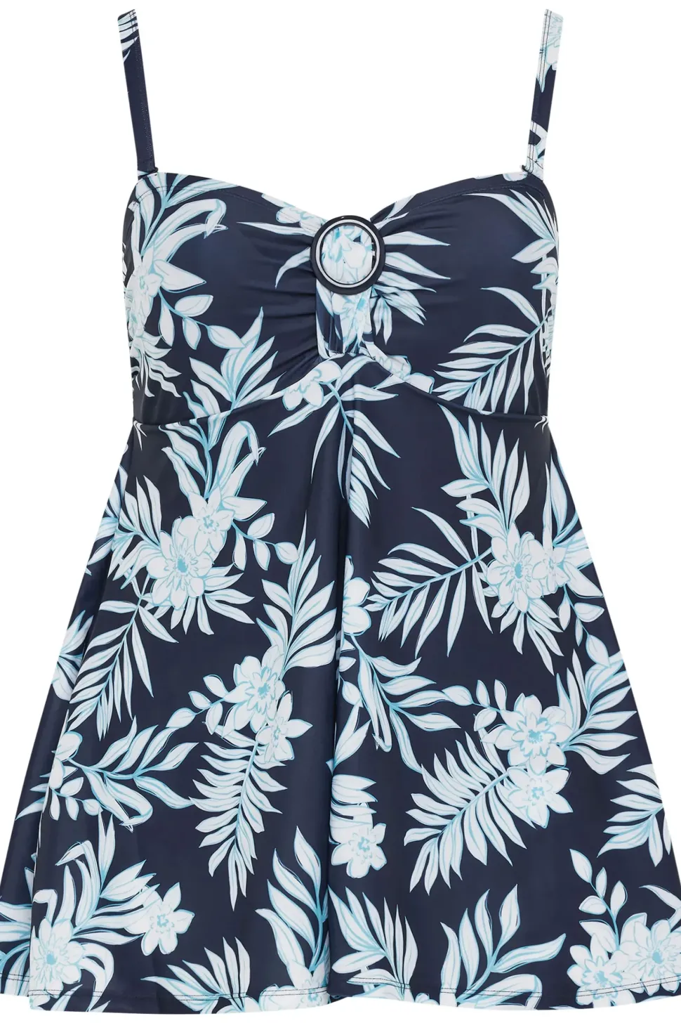 Buckle Front Tummy Control Swim Dress