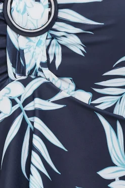 Buckle Front Tummy Control Swim Dress