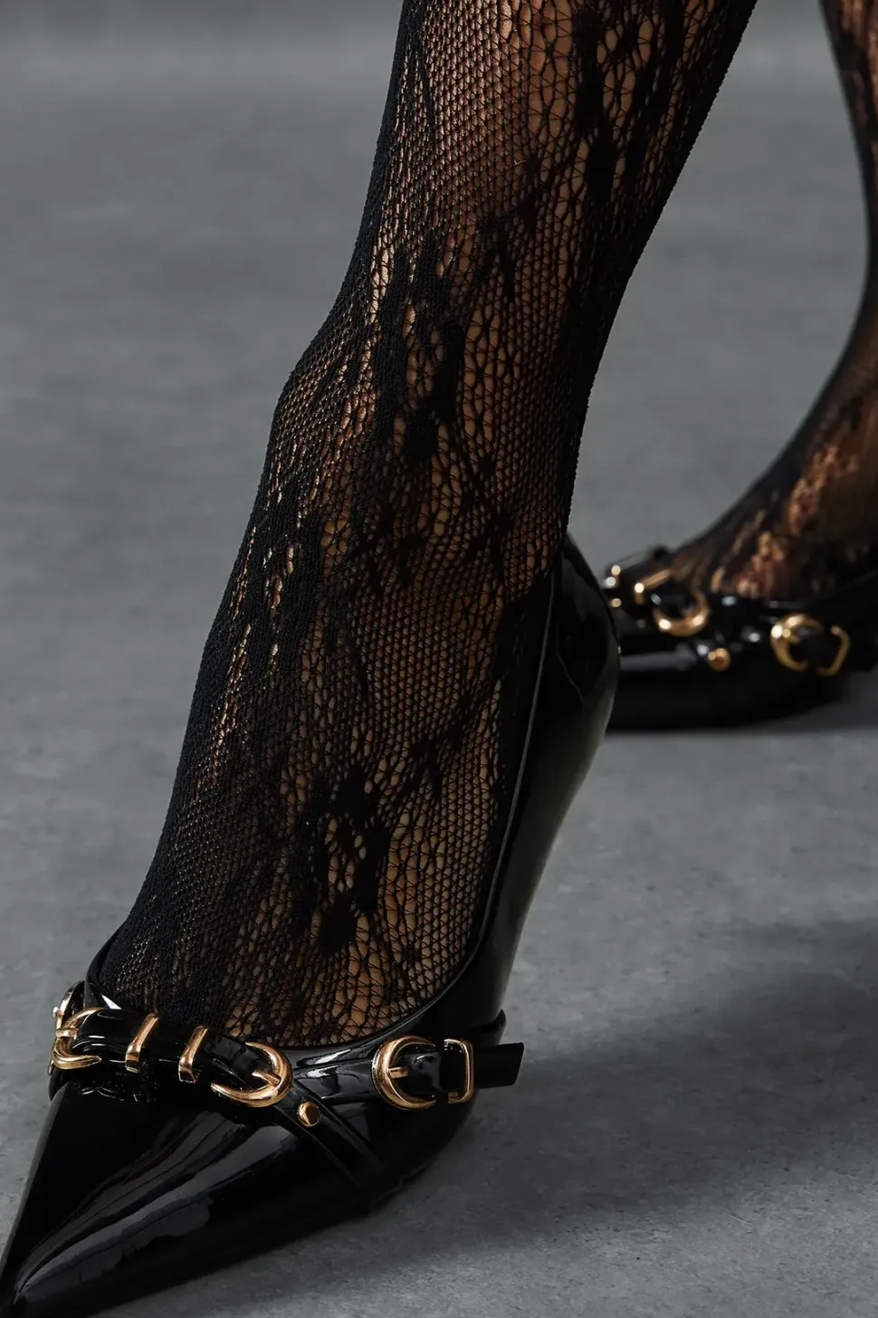 Buckle Patent Low Heels