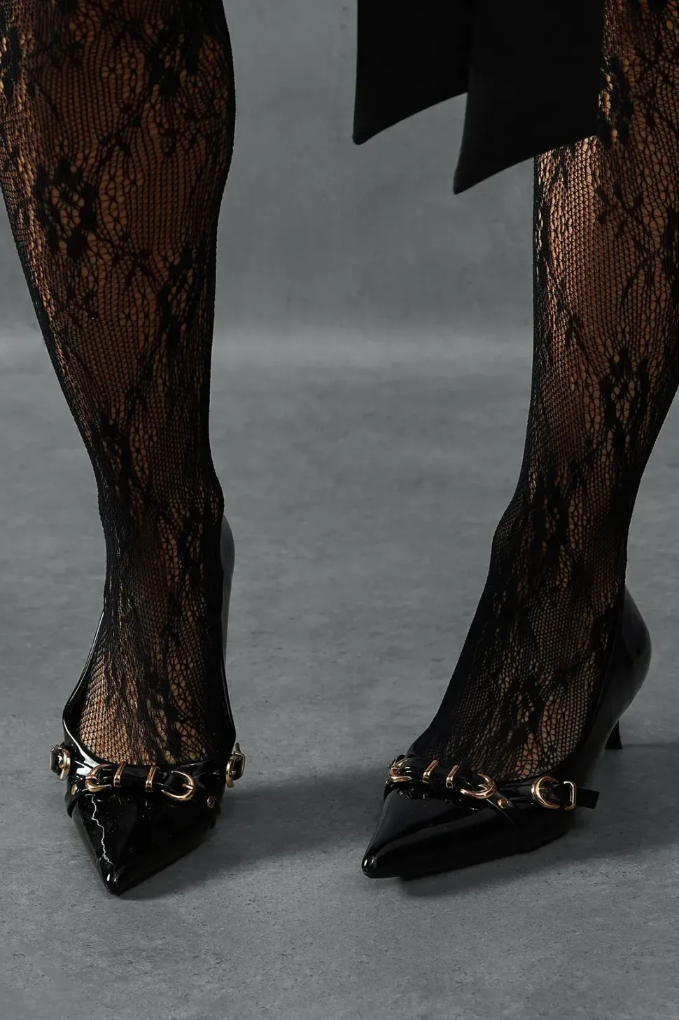 Buckle Patent Low Heels