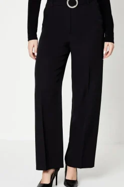 Buckle Straight Leg Trouser