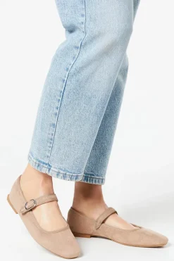 Buffy Square Toe Mary-jane Ballet Pumps
