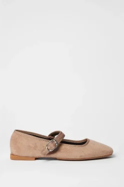 Buffy Square Toe Mary-jane Ballet Pumps