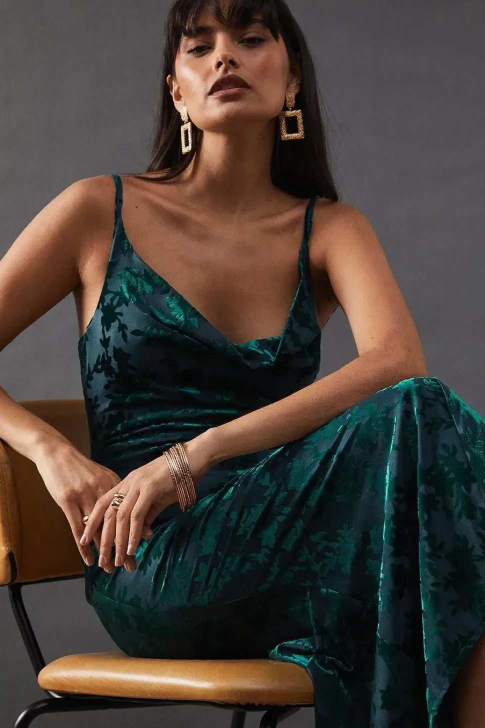 Burnout Cami Strappy Slip Dress