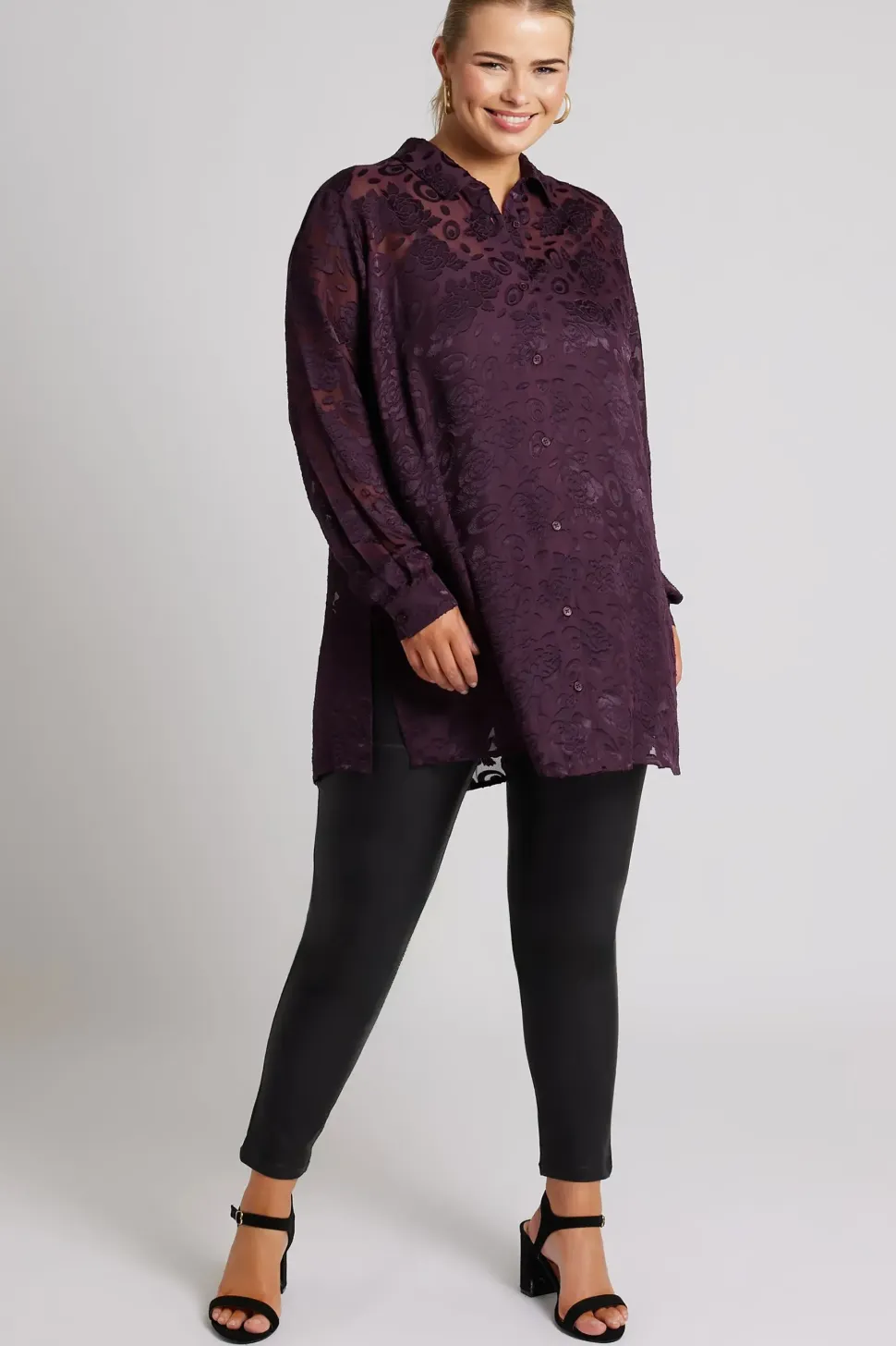 Burnout Floral Shirt