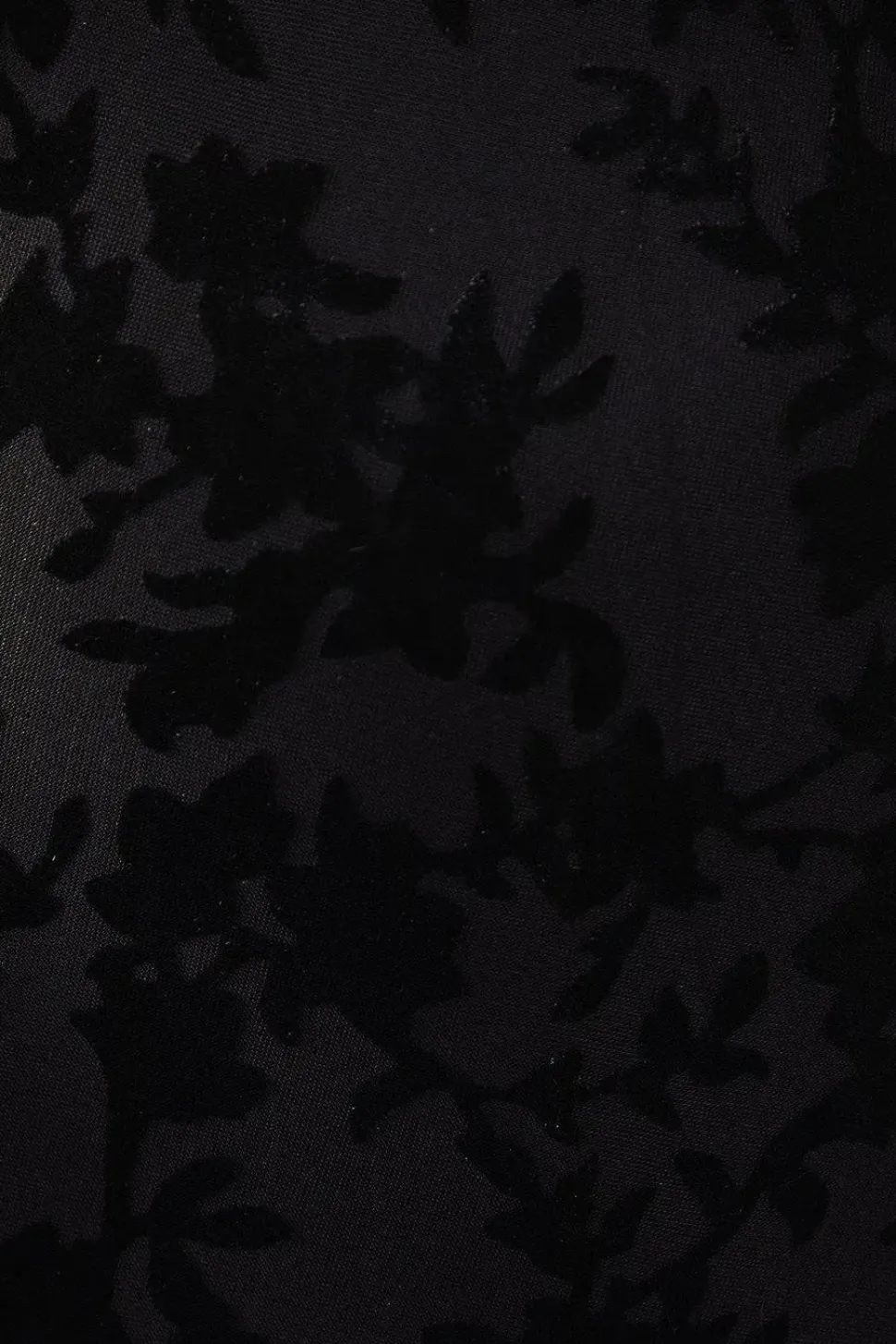 Burnout Jacquard Tie Neck Plunge Maxi Dress
