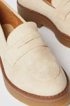 Buttercup Faux Suede Chunky Penny Loafers