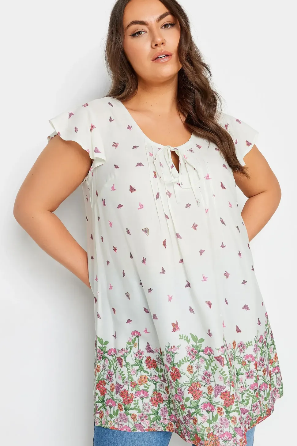 Butterfly Print Blouse