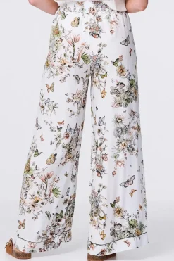 Butterfly Print High Rise Relaxed Trousers