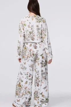 Butterfly Print Long Sleeve Shirt